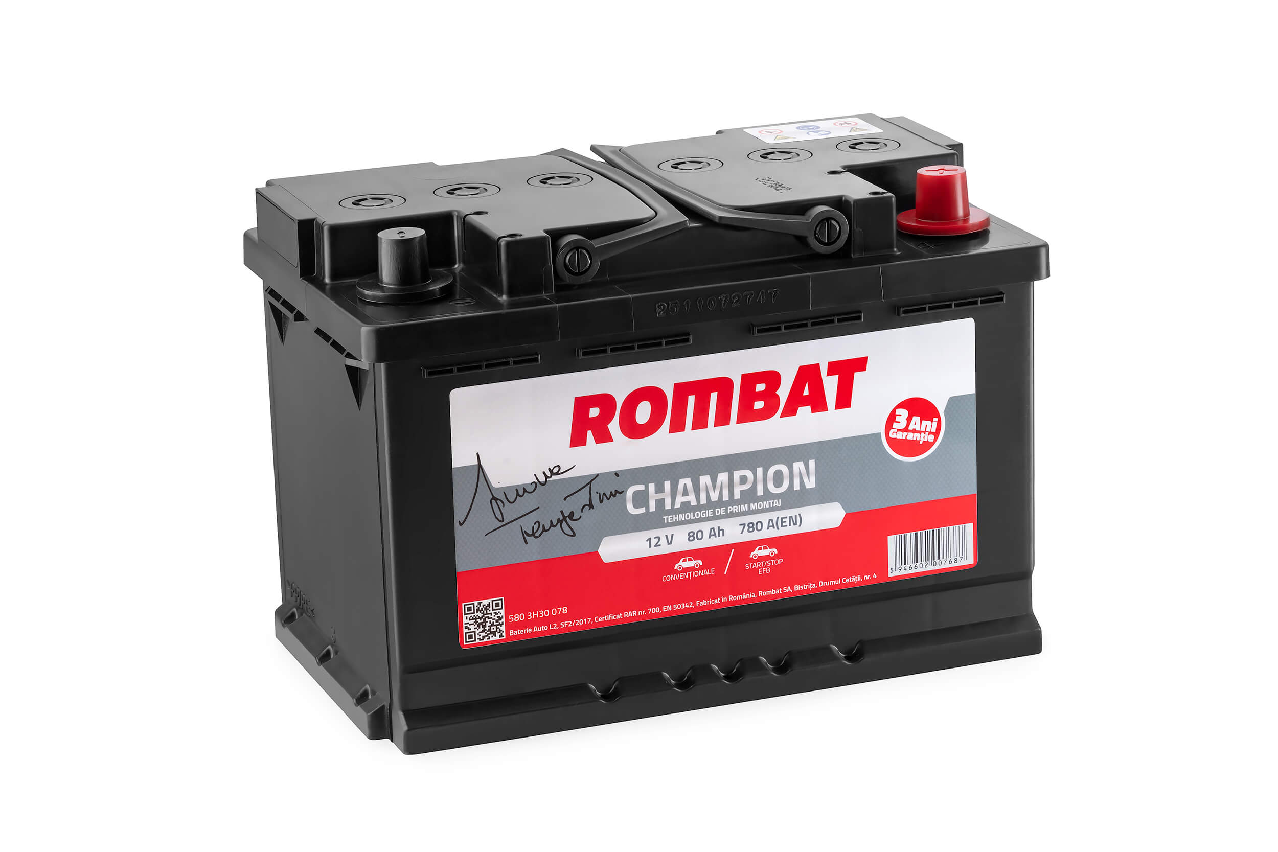 żtartovacia batéria ROMBAT S.A.